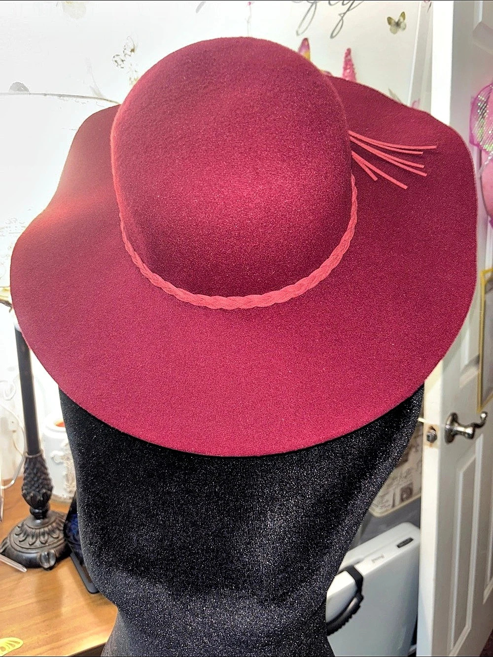 Rue21 Etc! Wide Brim Hat in Red Like New